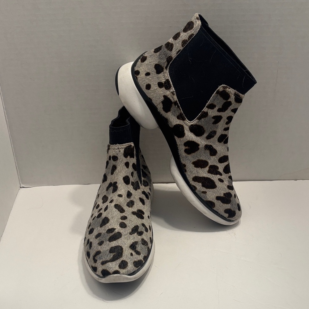 Cole Haan Leopard Print Ankle Boots Zerogrand